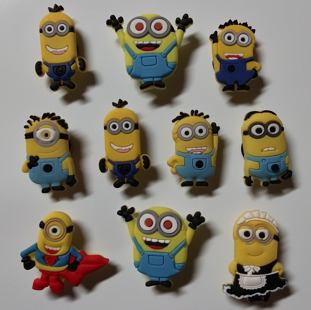 10 pcs. shoe charms for Crocs